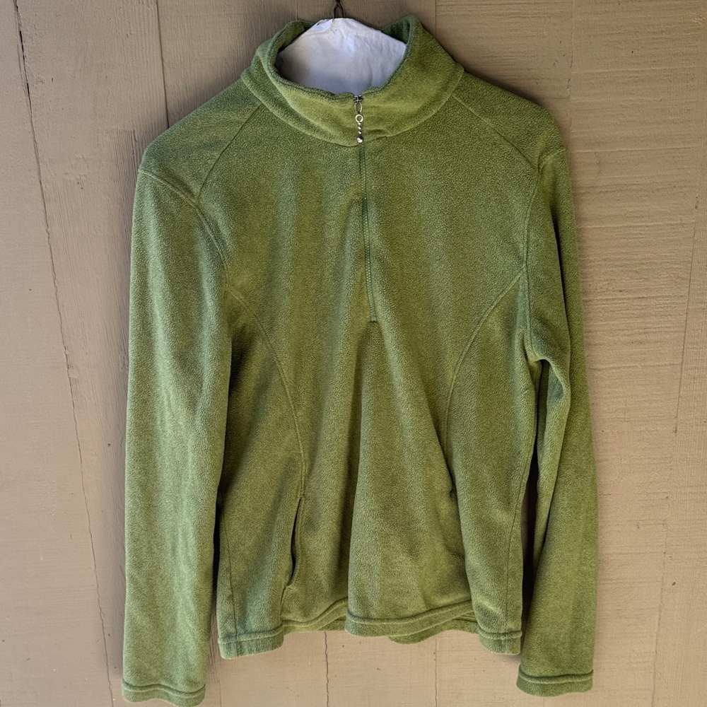 Prana Sage Green Fleece Outerwear